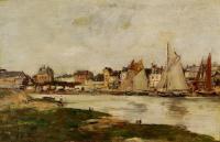 Boudin, Eugene - View of the Port of Trouville, High Tide